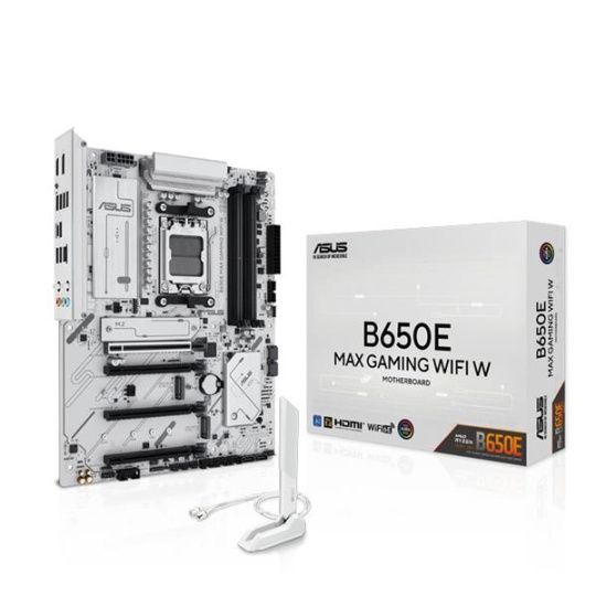 ASUS B650E MAX GAMING WIFI WHITE soc AM5 DDR5 B650 ATX HDMI DP