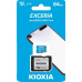 64 GB . microSDHC karta KIOXIA Exceria Class 10 UHS I U1 + adaptér