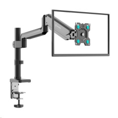 ONKRON Single Monitor Desk Mount for 13'' to 34" LCD LED Screens up to 12 kg, Black.
