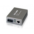 TP-LINK MC110CS 10/100Mbps RJ45 to 100Mbps Single-mode SC Fiber Converter, Full-duplex, Up to 20km