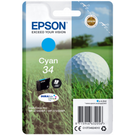 Epson atrament WF-3720 cyan 4.2ml - 300str.