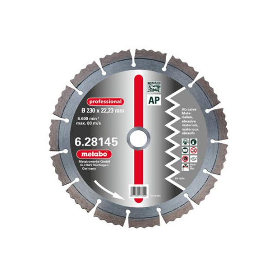 Metabo Diamond Cutting Disk, 300x20.0 mm, Professional, AP