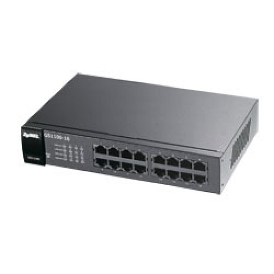 Zyxel GS1100-16S 16 port Gigabit - DIP selector Unmanaged Switch