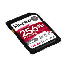 256 GB .SDXC karta Kingston . Canvas React Plus Class UHS-II U3 V90 ( r300MB/s, w260MB/s )