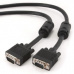 Gembird kábel VGA HD15 (M) na VGA HD15 (M) Premium, tienený, 2 x feritové jadrá, 15m,čierny