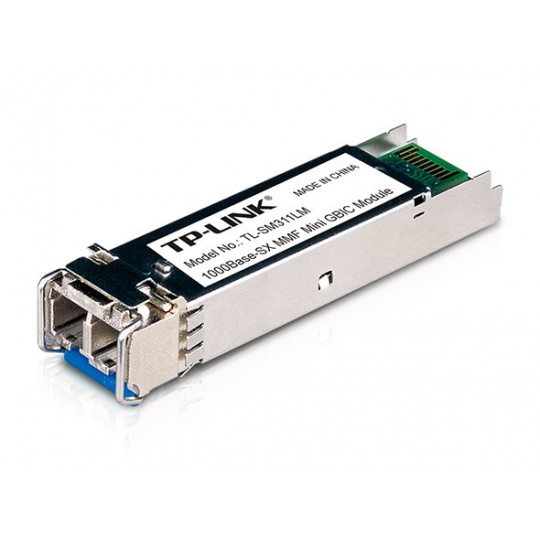 TP-LINK TL-SM311LM Gigabit SFP Module, Multi-mode, MiniGBIC, LC Interface, Up to 550/275m Distance