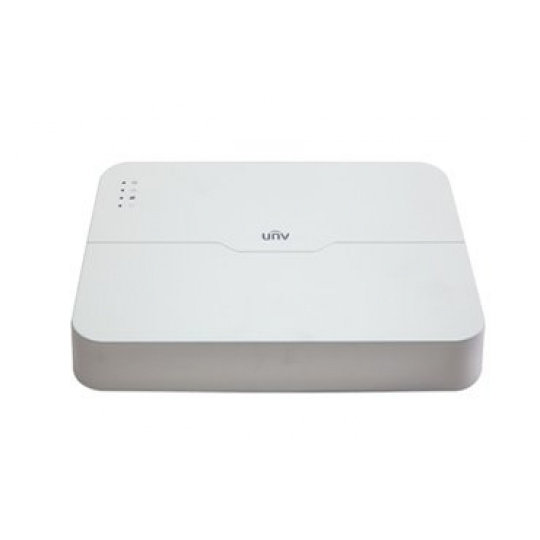 UNIVIEW NVR, 8 PoE (Max 108W) kanálů, H.265, 1x HDD, vstup 8 Mpix (max 64Mbps), prohlížeč 8 Mpix (Max 64Mbps)