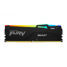 8GB 6000MT/s DDR5 CL40 DIMM FURY Beast Black RGB XMP