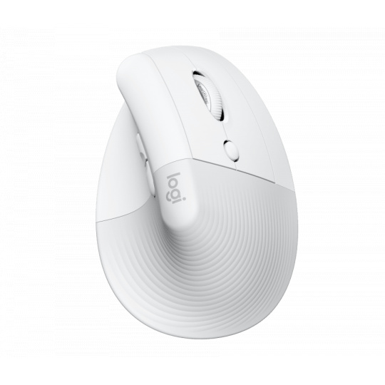 Logitech® Lift Vertical Ergonomic Mouse for Business - OFF-WHITE/PALE GREY - 2.4GHZ/BT, pre pravákov