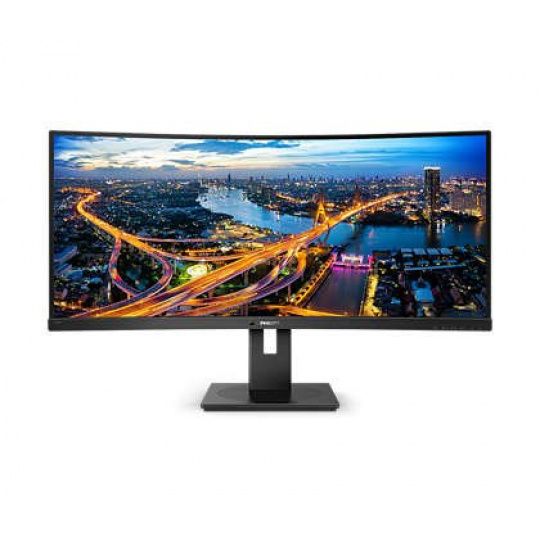 Philips 346B1C/00 34" VA LED 3440x1440 50 000 000:1 5ms 300cd HDMI DP USB-C dock repro cierny