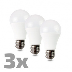 Solight LED žiarovka 3-pack, klasický tvar, 10W, E27, 3000K, 270°, 790lm, 3ks v baleniu Solight LED žiarovka 3-pack, klasický tvar, 10W, E27, 3000K, 270°, 790lm, 3ks v baleniu
