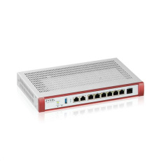 USG FLEX200 H Series, User-definable ports with 2*2.5G & , 6*1G, USB (device only)