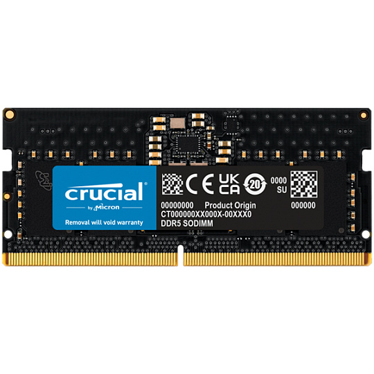 Crucial 8GB DDR5-5600 SODIMM CL46 (16Gbit) Tray