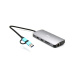 i-tec USB 3.0 USB-C/TB3 3x Display Metal Nano Dock with LAN, PD 100 W