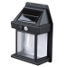 Solight LED solárna lampáš nástenná, teplá biela, 12x17cm, čierna
