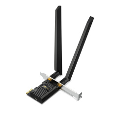 TP-LINK "AXE5400 Tri-Band Wi-Fi 6E Bluetooth PCI Express AdapterSPEED: 2402 Mbps at 6 GHz + 2402 Mbps at 5 GHz + 574 Mb