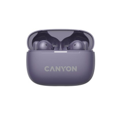 Canyon TWS-10, On Go, 10 ANC, True Wireless Bluetooth slúchadlá do uší, nabíjacia stanica v kazete, fialové