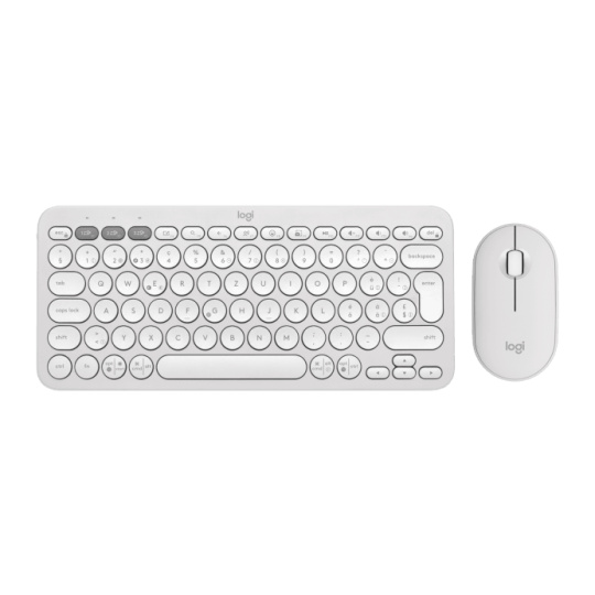 Logitech® Pebble 2 Combo - TONAL WHITE - US INT'L - 2.4GHZ/BT - N/A - INTNL-973 - UNIVERSAL