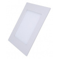 Solight LED mini panel, podhľadový, 6W, 400lm, 3000K, tenký, štvorcový, biely