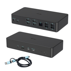 i-tec USB 3.0/USB-C/Thunderbolt 3 Professional Dual 4K Display Docking Station Gen2, PD 100W