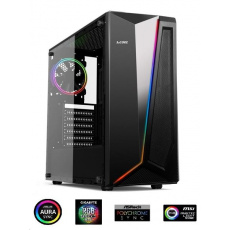 1stCOOL RAINBOW 2 EVO, skrinka ATX 1x ARGB LED fan, USB3.0, čierna 1stCOOL RAINBOW 2 EVO, skrinka ATX 1x ARGB LED fan, USB3.0, čierna