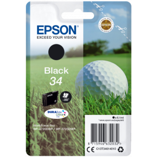 Epson atrament WF-3720 black 6.1ml - 350str.