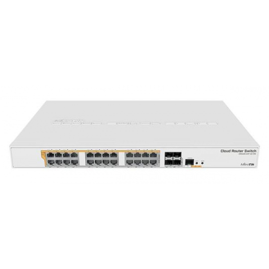 MIKROTIK RouterBOARD Cloud Router Switch CRS328-24P-4S+RM + L5 (800MHz; 512MB RAM; 24x GLAN POE; 4x SFP+) rack