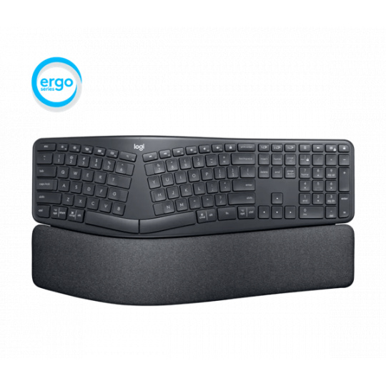 Logitech® K860 ERGO Wireless keyboard, US INTL, GRAPHITE