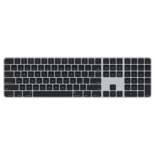 Apple Magic Keyboard s Touch ID a Numerickou klávesnicou - Čierne klávesy SK