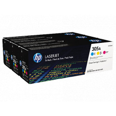 HP 305A CYM Tri-Pack Laserjet Toner Cartridge