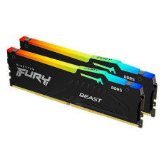 32GB 6800MT/s DDR5 CL34 DIMM (Kit of 2) FURY Beast White RGB EXPO