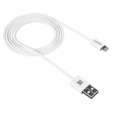 Canyon CFI-1, 1m kábel Lightning/USB, bez Apple certifikácie MFi, biely