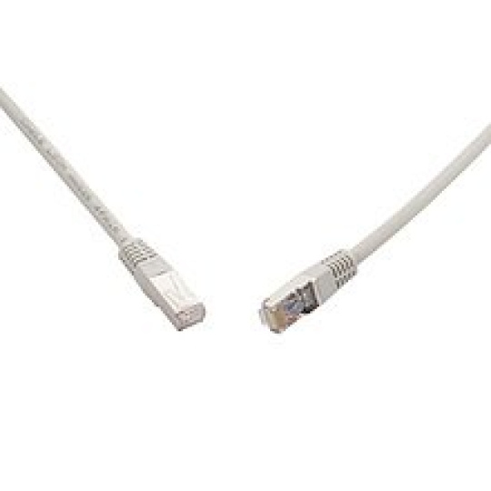 patch kábel Cat6A, SFTP, LS0H - 0,5m, šedý