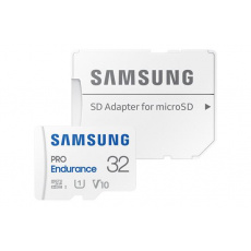 32 GB . microSDXC karta Samsung PRO Endurance + SD adaptér