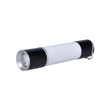 Solight LED nabíjacie ručné svietidlo s kampingovou lucernou, 250lm, power bank, Li-Ion