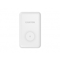 Canyon PB-1001, Powerbank, Li-Pol, 10.000 mAh, Vstup: 1x USB-C, 1x Lightning, Výstup: 1x USB-A, 1x USB-C, bezdr. nab 10W