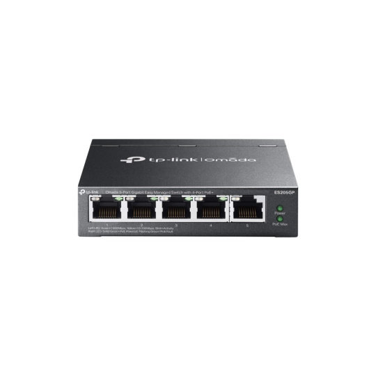 TP-LINK "Omada 5-Port Gigabit Easy Managed Switch with 4-Port PoE+PORT: 4× Gigabit PoE+ Ports, 1× Gigabit Non-PoE Ports