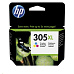 Trojfarebná originálna atramentová kazeta HP 305XL s vysokou výťažnosťou