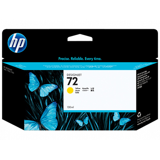 HP 72 130 ml Yellow Ink Cartridge with Vivera Ink