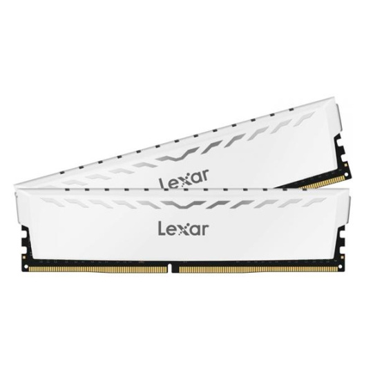 32GB Lexar® THOR DDR4 3600 UDIMM XMP Memory with white heatsink (2x16GB)