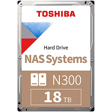HDD  TOSHIBA NAS N300 3.5", 18TB, 1024MB, SATA  6.0 Gbps, 7200 rpm BULK