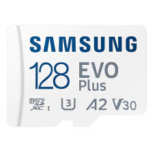128 GB . microSDXC karta Samsung EVO Plus + adapter ( trieda U3, V30, A2 ) 128 GB . microSDXC karta Samsung EVO Plus + adapter ( trieda U3, V30, A2 )
