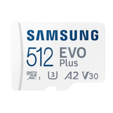 512 GB . microSDXC karta Samsung EVO Plus + adapter ( trieda U3,V30,A2 ) 512 GB . microSDXC karta Samsung EVO Plus + adapter ( trieda U3,V30,A2 )