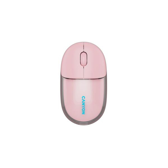 Canyon On Click 24, 2v1 bezdrôtová optická myš Bluetooth / 2.4 GHz, 1.200 dpi, akumulátor 5.000 mAh, ružová