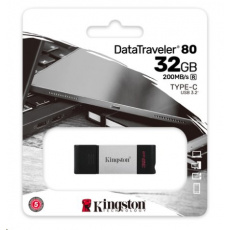 32 GB . USB-C 3.2 Gen 1 kľúč . Kingston DataTraveler 80 32 GB . USB-C 3.2 Gen 1 kľúč . Kingston DataTraveler 80