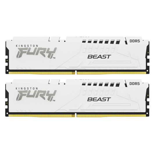 64GB 6400MT/s DDR5 CL32 DIMM (Kit of 2) FURY Beast White XMP