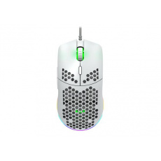 Canyon CND-SGM11W  Puncher herná myš, drôtová, optická, 800/1600/2400/4200, 7 progr. tlač, Pixart, RGB podsviet., biela