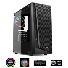 1stCOOL RAINBOW 3 EVO, skrinka ATX, 2x ARGB LED fan, USB3.0, čierna 1stCOOL RAINBOW 3 EVO, skrinka ATX, 2x ARGB LED fan, USB3.0, čierna