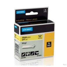 DYMO Vinylová páska 19 mm x 5,5 m, žltá/čierna DYMO Vinylová páska 19 mm x 5,5 m, žltá/čierna