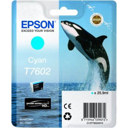 Epson atrament SC-P600 cyan